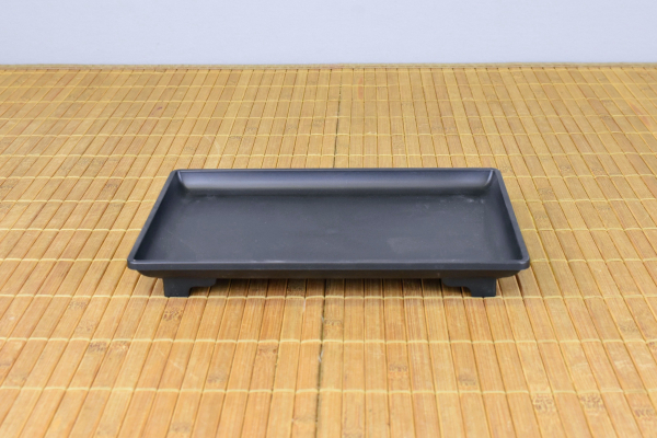 Plastik-Unterteller schwarz, 18x12x2,5cm